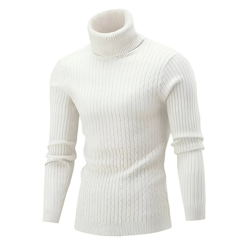 Herren Rollkragenpullover in klassischem Design für kalte Tage