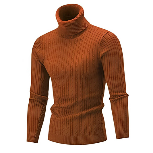 Herren Rollkragenpullover in klassischem Design für kalte Tage