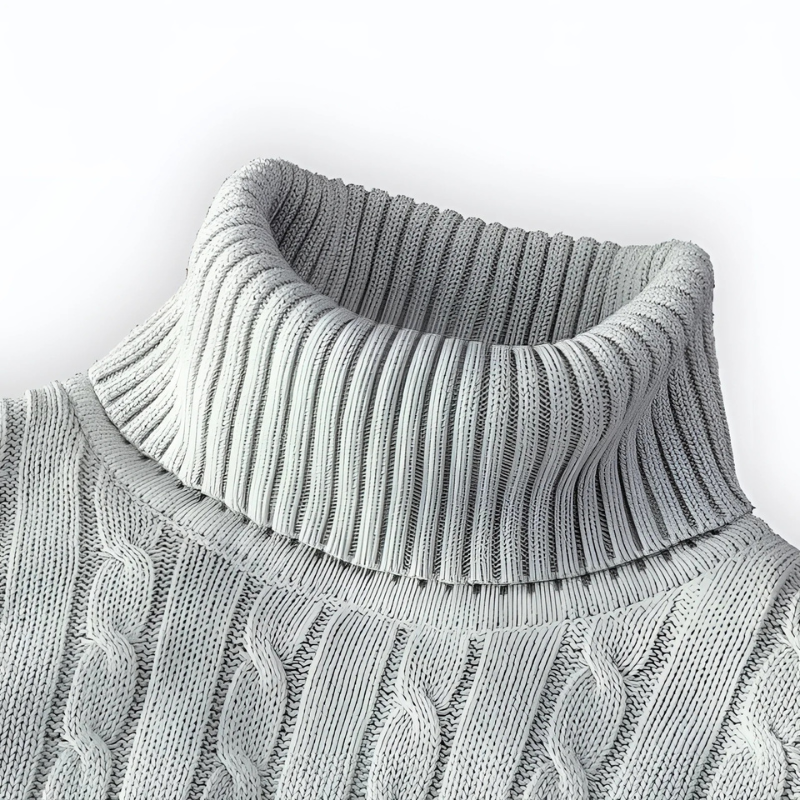 Herren Rollkragenpullover in klassischem Design für kalte Tage