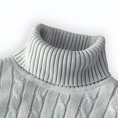 Herren Rollkragenpullover in klassischem Design für kalte Tage