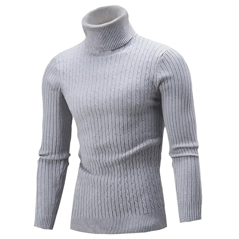 Herren Rollkragenpullover in klassischem Design für kalte Tage