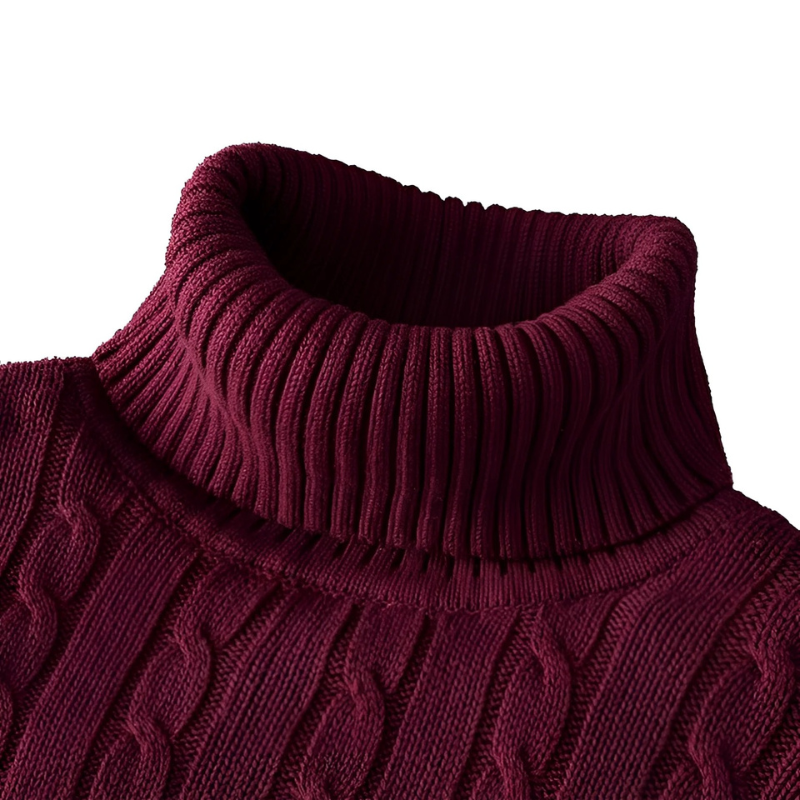Herren Rollkragenpullover in klassischem Design für kalte Tage