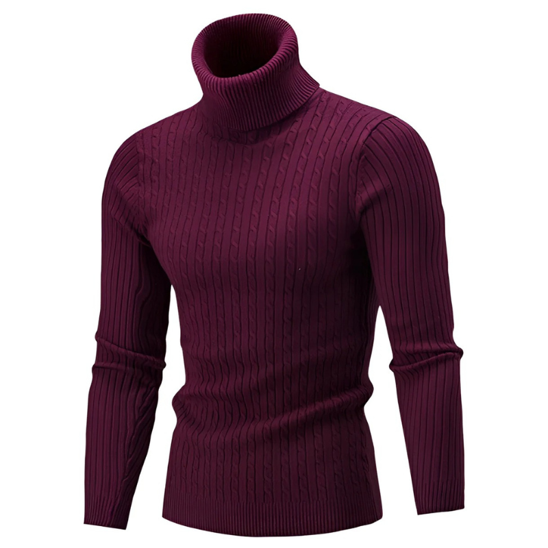 Herren Rollkragenpullover in klassischem Design für kalte Tage