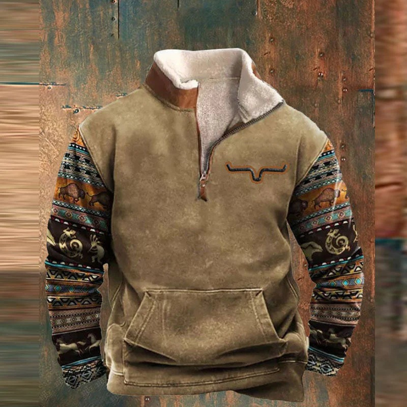  Herren warmer Vintage-Pullover in klassischem Stil für Herbst und Winter