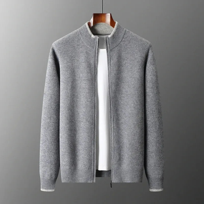 Herren weiche Herbstjacke in zeitlosem Design