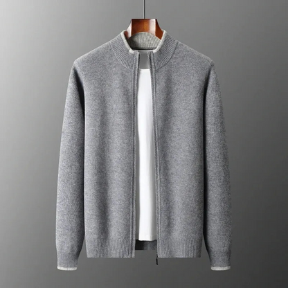 Herren weiche Herbstjacke in zeitlosem Design