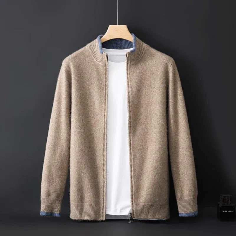 Herren weiche Herbstjacke in zeitlosem Design