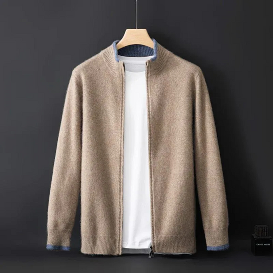 Herren weiche Herbstjacke in zeitlosem Design