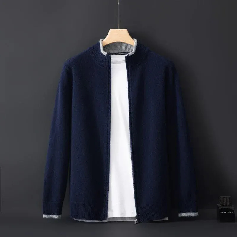 Herren weiche Herbstjacke in zeitlosem Design