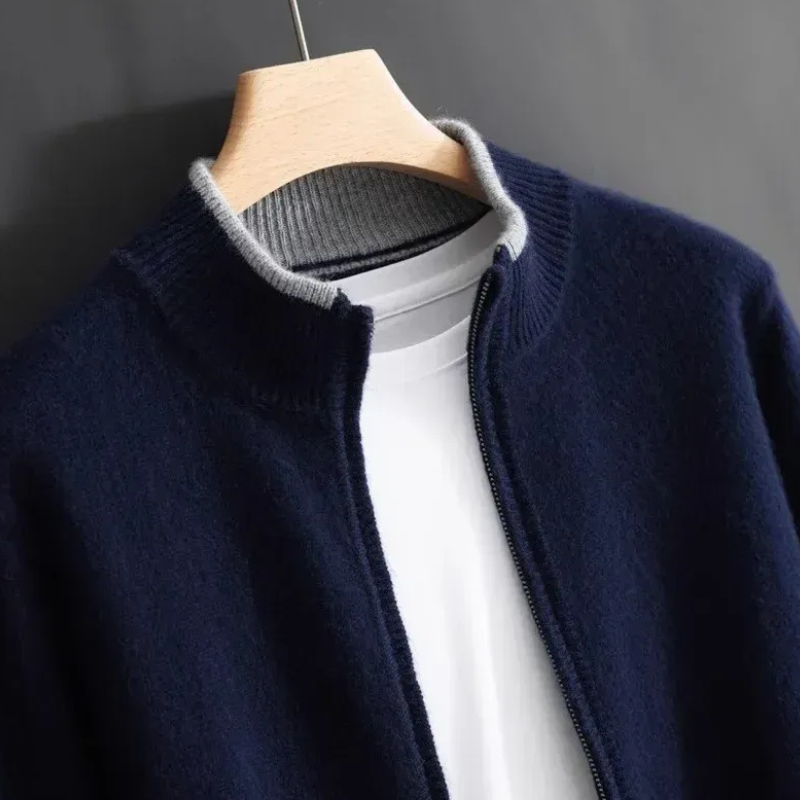Herren weiche Herbstjacke in zeitlosem Design