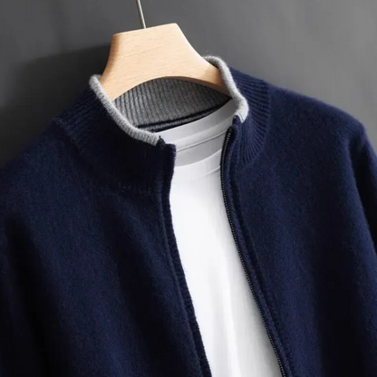 Herren weiche Herbstjacke in zeitlosem Design