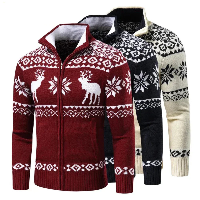 Herren-Weihnachtspullover mit festlichem Design, bequem und ideal für Feiern und Freizeit
