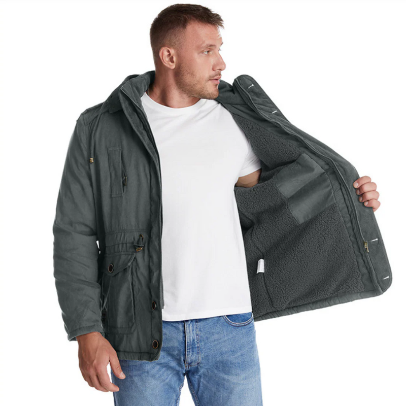 Herren wind- und wasserdichte Outdoorjacke für Schutz und Komfort