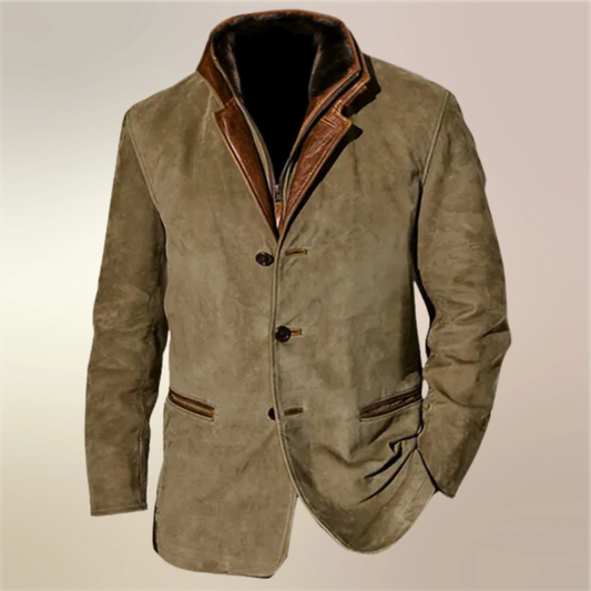 Herren zeitlose warme Vintage-Jacke im klassischen Stil