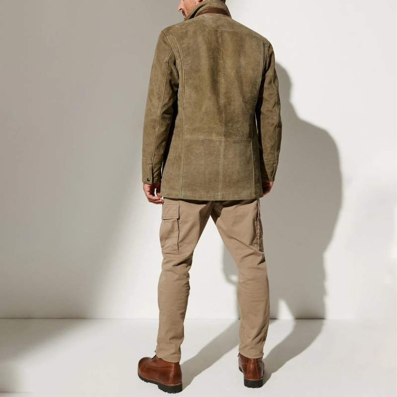 Herren zeitlose warme Vintage-Jacke im klassischen Stil