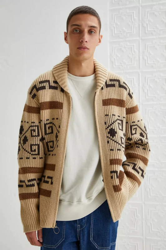 Hochwertige Strickjacke für Herren in klassischem und elegantem Design