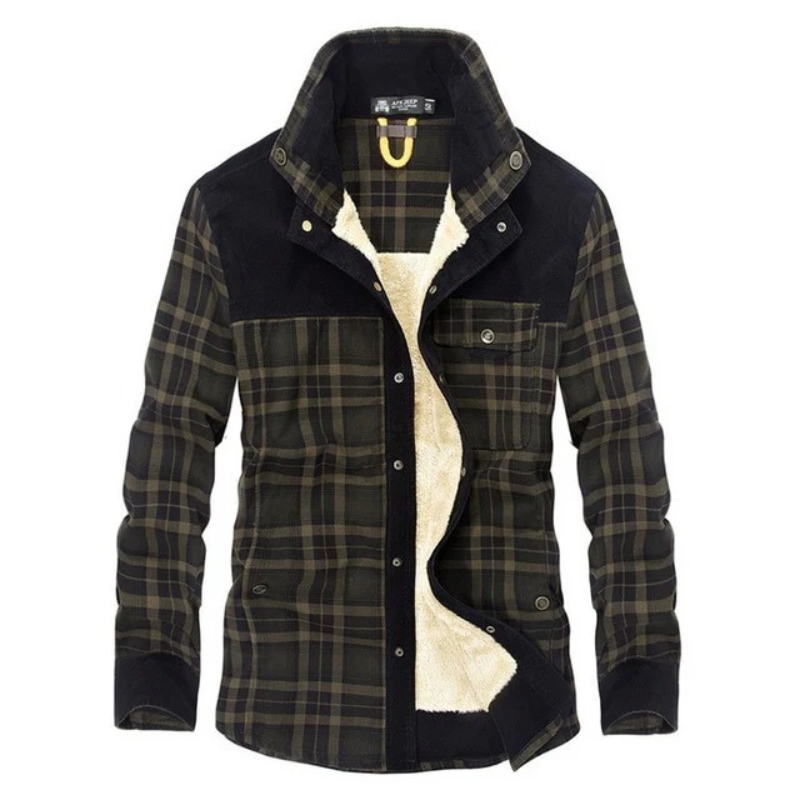 Karierte Vintage-Jacke für Herren, klassisch und vielseitig für Alltag und Büro