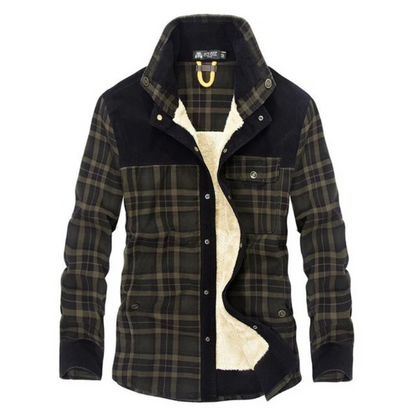 Karierte Vintage-Jacke für Herren, klassisch und vielseitig für Alltag und Büro