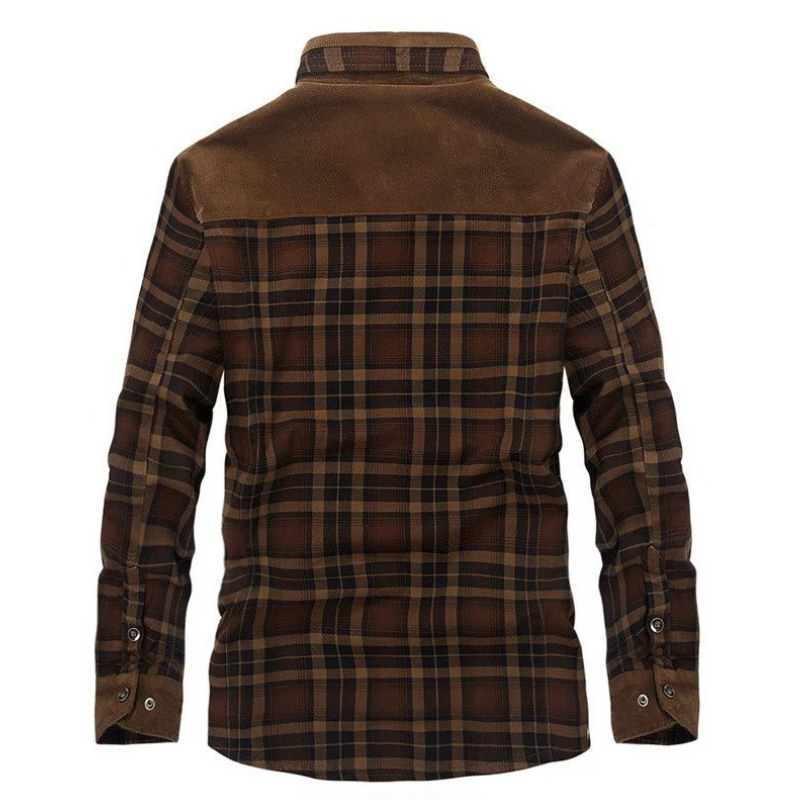 Karierte Vintage-Jacke für Herren, klassisch und vielseitig für Alltag und Büro