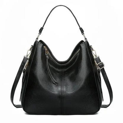 Klassisch elegante Damenhandtasche in zeitlosem Design mit praktischer Aufteilung
