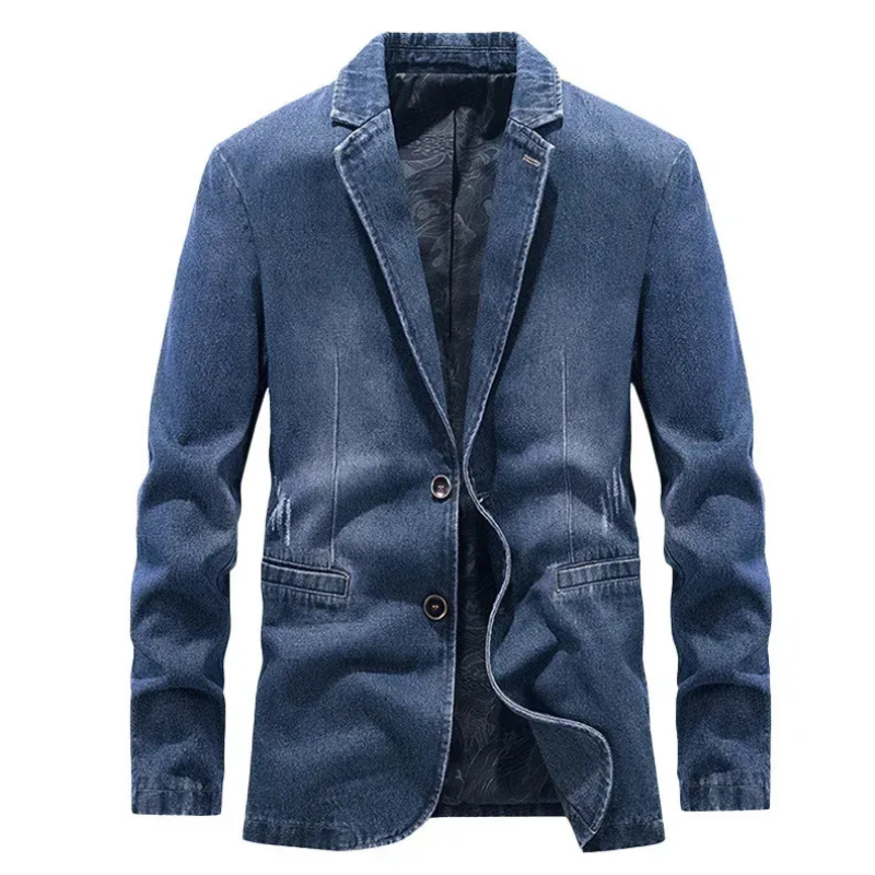 Klassische Jeansblazerjacke für Herren im eleganten und modernen Design.