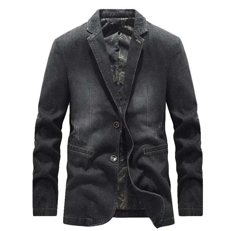 Klassische Jeansblazerjacke für Herren im eleganten und modernen Design.