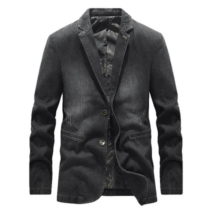 Klassische Jeansblazerjacke für Herren im eleganten und modernen Design.