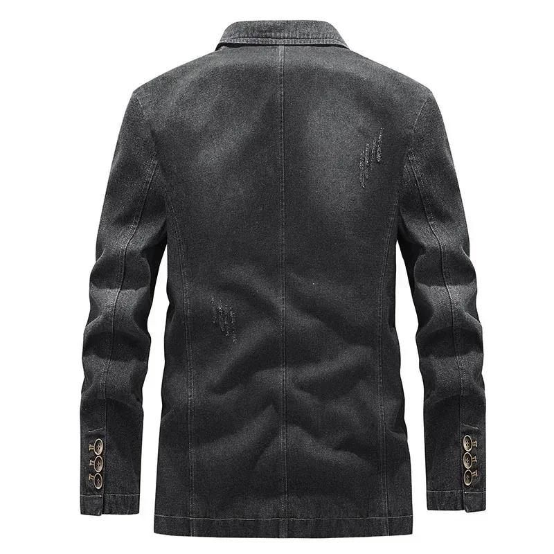 Klassische Jeansblazerjacke für Herren im eleganten und modernen Design.