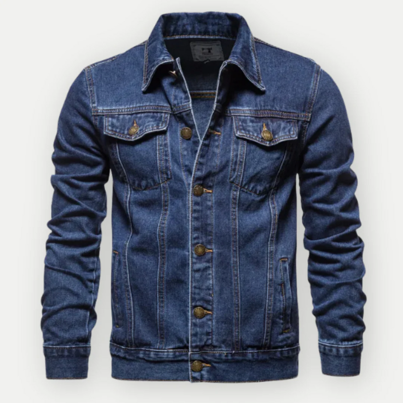 Klassische Truckerjacke aus Denim für Herren in zeitlosem Design