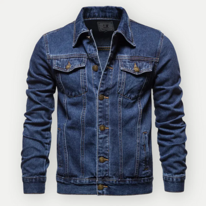 Klassische Truckerjacke aus Denim für Herren in zeitlosem Design