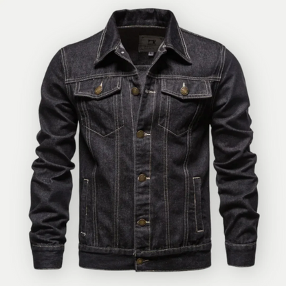 Klassische Truckerjacke aus Denim für Herren in zeitlosem Design