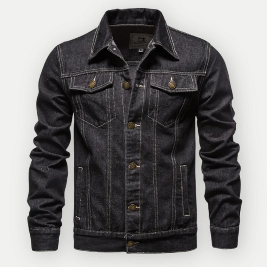 Klassische Truckerjacke aus Denim für Herren in zeitlosem Design
