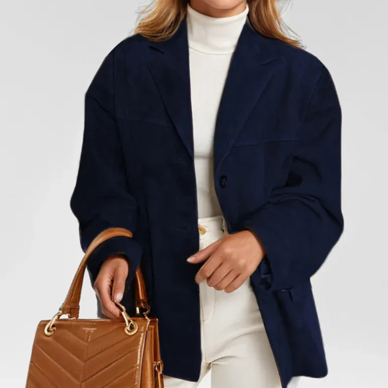 Klassischer Damen-Blazermantel in Übergröße für stilvolle Outfits