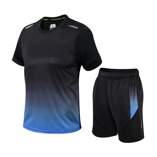 Klassisches Herren-Turnhemd & Shorts-Set für Sport und Freizeit in sportlichem Design
