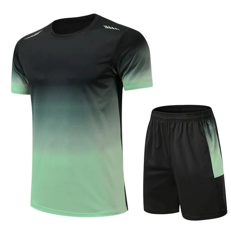 Klassisches Herren-Turnhemd & Shorts-Set für Sport und Freizeit in sportlichem Design