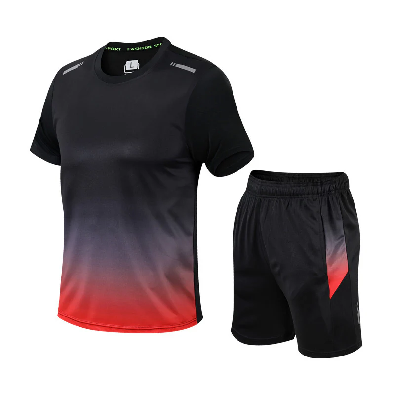 Klassisches Herren-Turnhemd & Shorts-Set für Sport und Freizeit in sportlichem Design