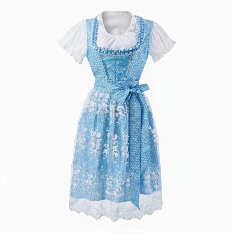 Klassisches Oktoberfestkleid für Damen in traditionellem Trachtenstil.