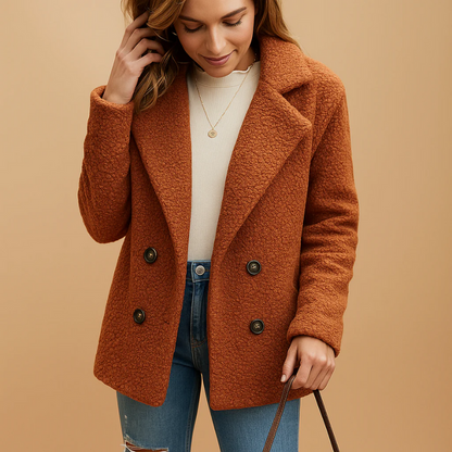 Kuscheliger Plüschmantel für Damen mit elegantem Design und wärmendem Komfort für den Winter