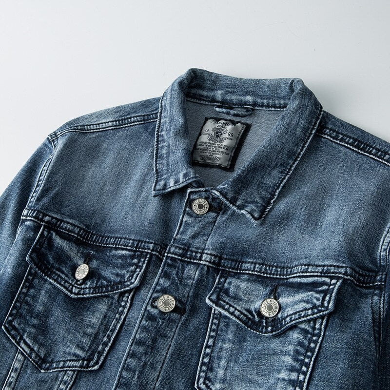 Lässige Jeansjacke für Herren in modernem, zeitlosem Design
