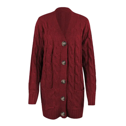 Lässige Strickjacke für Damen mit modernem und zeitlosem Design für jeden Anlass