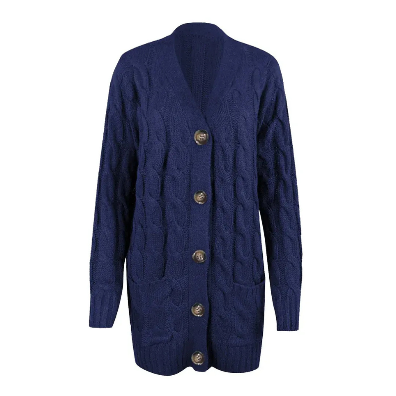Lässige Strickjacke für Damen mit modernem und zeitlosem Design für jeden Anlass