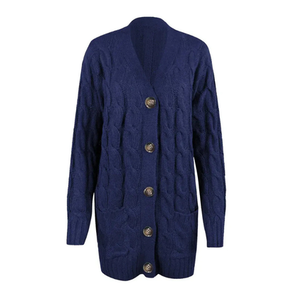 Lässige Strickjacke für Damen mit modernem und zeitlosem Design für jeden Anlass