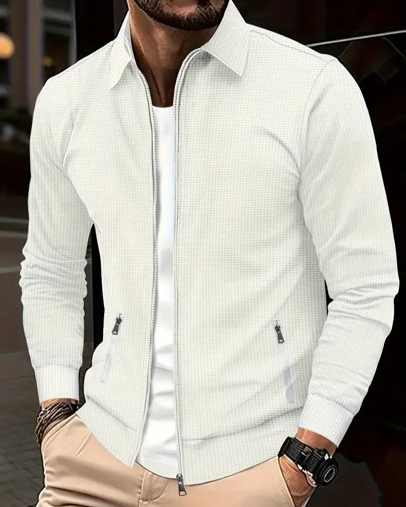 Lässige Strickjacke für Herren mit Reißverschluss für Alltag und Freizeit