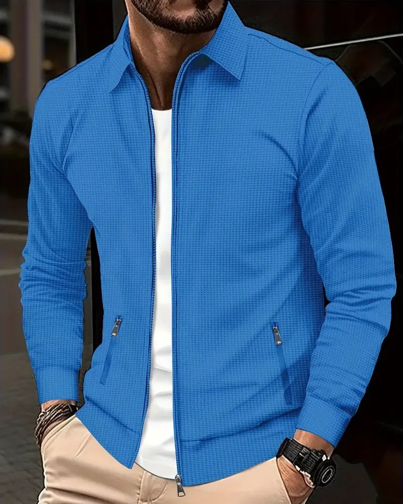 Lässige Strickjacke für Herren mit Reißverschluss für Alltag und Freizeit