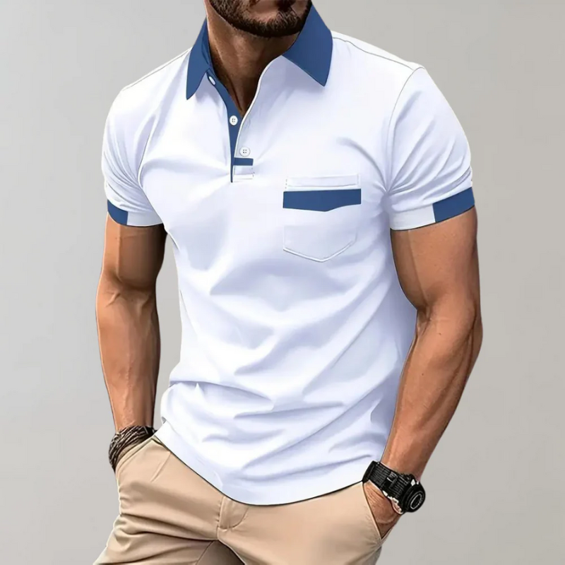 Lässiges klassisches Herren-Poloshirt mit typischem Kragen und bequemer Passform