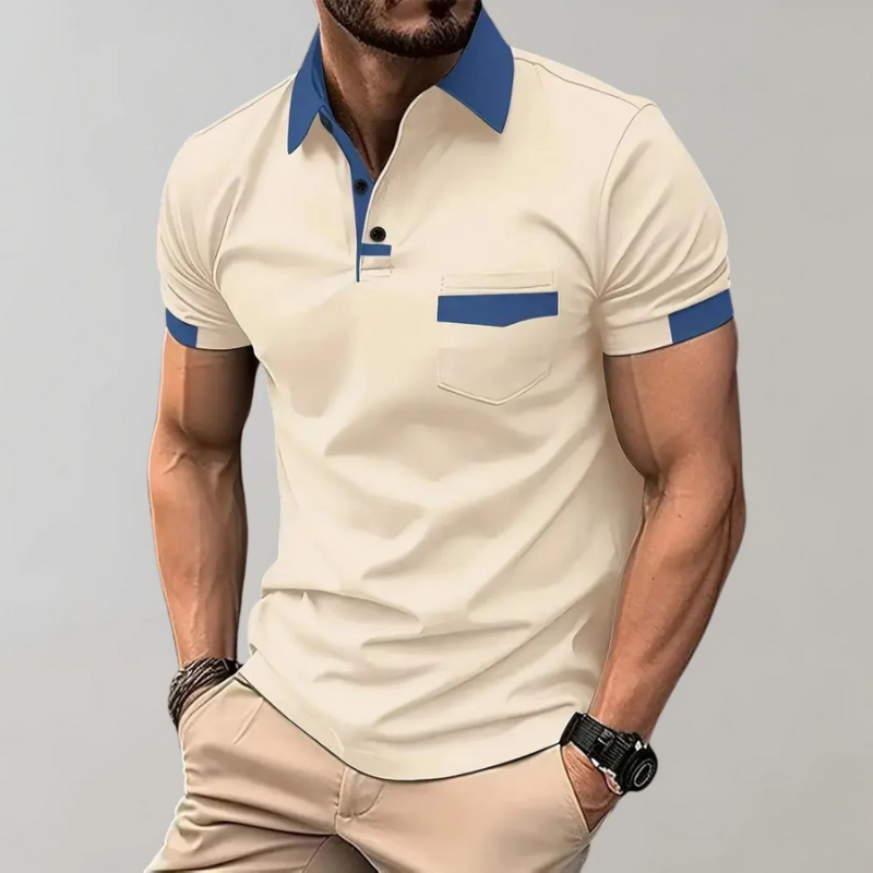 Lässiges klassisches Herren-Poloshirt mit typischem Kragen und bequemer Passform
