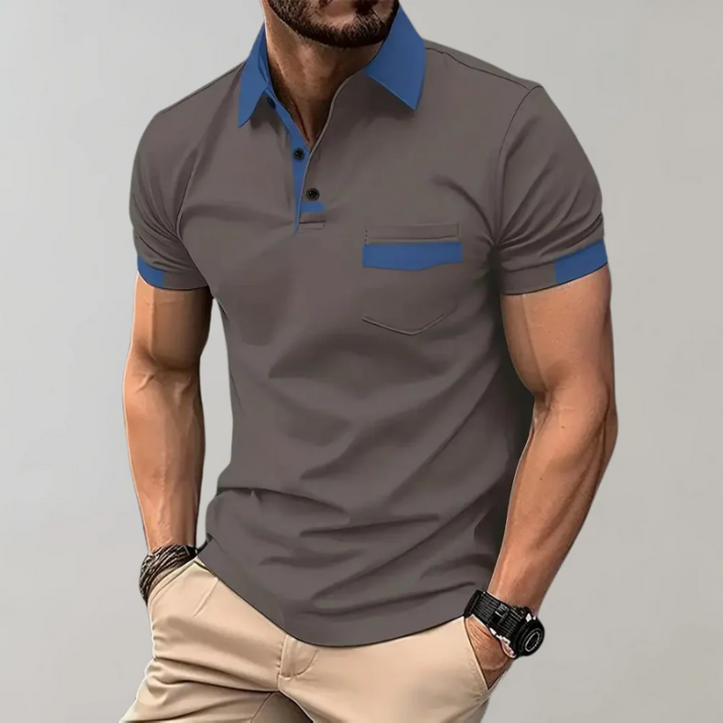 Lässiges klassisches Herren-Poloshirt mit typischem Kragen und bequemer Passform