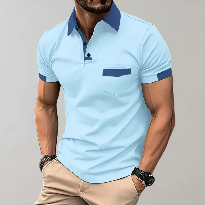 Lässiges klassisches Herren-Poloshirt mit typischem Kragen und bequemer Passform