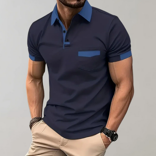 Lässiges klassisches Herren-Poloshirt mit typischem Kragen und bequemer Passform