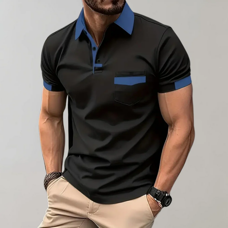Lässiges klassisches Herren-Poloshirt mit typischem Kragen und bequemer Passform